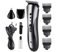 Hair Cutting Kits, Virtually Indestructible Haircut Kit Beard Trimmer Razor Hair Clipper Nose Hair Device Multi-Function Suit Barber Scissors Head Can Be Washed Anti-Slip and Waterproof