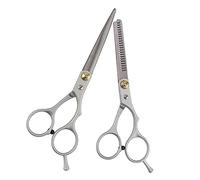Hair Cutting Scissors 2 Piece Set Salon Barber Scissors Stainless Steel Scissors Thinning Scissors Set