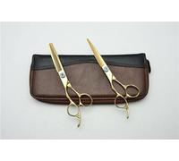 Hair Cutting Scissors, 2Pcs Left Hand 6 inch den Professional Human Hair Scissors Hairdressing Scissors Cutting Shears + Thinning