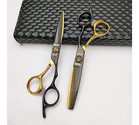 Hair Cutting Scissors, 6.0 Inch Japan 440C Professional Tiger Head Screws Salon Cutting+Thinning Barber Styling Shears Set Hair Cutting Tools,