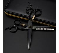 Hair Cutting Scissors, 6 Inch Professional 440c Steel Bearing Tiger Hair Scissors Haircut Thinning Barber Cutting Shears Hairdressing Scissors Set
