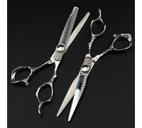 Hair Cutting Scissors, 6 Inch Professional 440c Steel Scale Hair Scissors Haircut Scissor Thinning Barber Cutting Shears Hairdresser Scissors Set