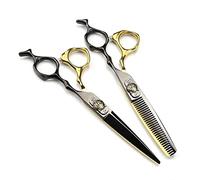 Hair Cutting Scissors, 6 Inch Professional 440c Steel Tiger Hair Scissors Haircut Thinning Barber Tools Hair Cutting Shears Hairdressing Scissors Set