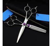 Hair Cutting Scissors, 6 Inch Professional Two-Tailed Hair Scissors Set Salon Cutting Barber Haircut Thinning Shears Hairdressing Scissors
