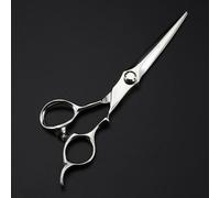 Hair Cutting Scissors and Thinning Shears Professional 6.5 Inch for Precision Cutting and Styling - Upscale Silver Barber Tools