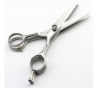 Hair Cutting Scissors, Japan 440C 5.5 Inch 2 in 1 Cutting +Thinning Multi Blade Shears Hair Clipper Barber Hairdressing Scissors By,