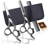 Hair Cutting Scissors Kit 6.0 Inch Silver Thinning The Texture Professional Hairdressing Scissors Personality Style Flat Tooth Cut Hair Man Woman Child Family Suite