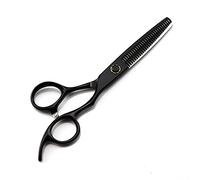 Hair Cutting Scissors, Professional Japan 440c Steel 6' Black Bearing Cutting Barber Tools Haircut thinning Shears Hairdressing Scissors by (Thinning)