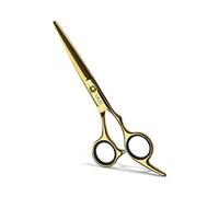 Hair Cutting Scissors, ULG Hair Shears 16.5 cm Hairdressing Hair Scissor, Salon Razor Edge Hair Cutting Shears, Japanese Stainless Steel Haircut Scissors with Detachable Finger Gold
