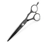 Hair Cutting Shears, 5.5 Inch Professional Japan 440c Steel Black Hair Scissors Cutting Barber Tools Haircut Thinning Shears Hairdresser Scissors(Thinning Scissor) (Cutting Scissor)