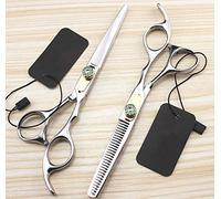Hair Cutting Shears, 6.0 Inch Professional Japan 440c 9cr13 Blue Gem Thinning Shears Cutting Barber Hair Scissors Set Hairdressing Scissors