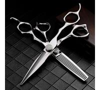 Hair Cutting Shears, 6.0 Inch Scissors Hairdresser Japan 440C Scissors Set Hair Professional Hairdressing Accessories Salon Cut Thinning Barber Tools