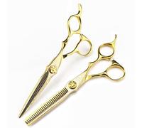 Hair Cutting Shears, 6 Inch d Damascus Pattern Hair Scissors Straight Cut Teeth Cut Thin Hair Salon Scissors Set