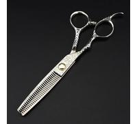 Hair Cutting Shears, 6 Inch Left Handed Scissor Damascus Bearing Hair Scissors Haircut Thinning Barber Cutting Shears Hairdresser Scissors (Thinning Scissor)
