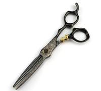 Hair Cutting Shears, 6 inch P Steel Damascus Bearing Hair Scissors Haircut thinning Barber Tiger Cutting Shears Hairdresser Scissors (Thinning Scissor)