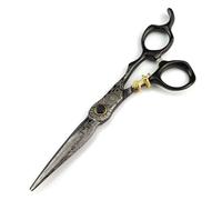 Hair Cutting Shears, 6 inch P Steel Damascus Bearing Hair Scissors Haircut thinning Barber Tiger Cutting Shears Hairdresser Scissors (Cutting Scissor)