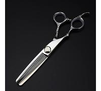 Hair Cutting Shears, 6 Inch Professional Japan 440c Steel Left Hand Hair Scissors Haircut Thinning Barber Hair Cutting Shears Hairdresser Scissors (Color : Set) (Thinning)
