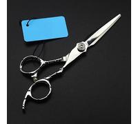 Hair Cutting Shears, 6inch Japan 440c Steel Cut Hair Salon Scissors Cutting Barber Thinning Shears Set Hairdressing Scissors(Thinning) (Cutting)