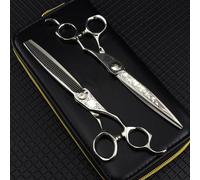 Hair Cutting Shears, 7 Inch Damascus Stripe Scissor Hair Scissors Hair Cutting Barber Haircut Thinning Shears Hairdressing Scissors