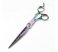 Hair Cutting Shears, 7 inch Rainbow Damascus Upscale Scissor Hair Cutting Scissors thinning Barber Haircut Shears Hairdressing Scissors (Cutting)