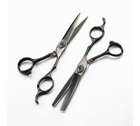 Hair Cutting Shears Kit, 6 Inch Professional Hairdressing Set440C Steel Scissor Feather Hair Haircut Thinning Barber Cutting Shears Hairdressing Set.Set