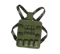 Hair Cutting Tool Storage Bag Organizer Barber Chest Bag PU Leather Multiple Compartments for Mobile Salon Services 26x31cm Green