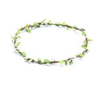 Hair Decorations Fascinators Strap Simple Green Leaf Flower Garland Jewelry Headband Forest Series Bulldozer Children'S Festival Tibetan Hair Accessories Simulation Multi-Color