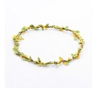 Hair Decorations Fascinators Strap Simple Green Leaf Flower Garland Jewelry Headband Forest Series Bulldozer Children'S Festival Tibetan Hair Accessories Simulation Multi-Color