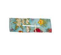 Hair Deft Bun Bands Women Girl Summer Knotted Wire Headband, Stylish and Easy-to-Use Hair Accessory, Versatile Cloth Braiding Tool, for Daily Wear and E - Floral