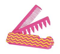 Hair Detangler Comb Fine And Wide Tooth Picking Multifuncional Folding Travel Pocket Unisex Picking Comb