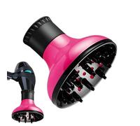 Hair Diffuser - ABS Universal Adjustable Blow Dryer Attachment Portable Lightweight | Frizz-Free Curly Wavy Styling Tool, Professional Salon Curl Enhancer for Home, Blow-Dry and Volume Use