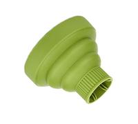 Hair Diffuser Attachment, Collapsible Diffuser for Curly Hair Dryers | Turquoise Foldable silicone for curly or wavy hair, fits 4-5 cm round hair dryer nozzles for home or travel use.