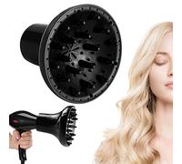 Hair Diffuser for Curly Hair Warm Air Universal Hair Diffuser Hood Interface Hair Dryer Styling Air Hood Curling Air Hood Hair Tool Fluffy Hair Hood Black