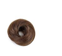 Hair Donut Bun Maker for Ponytail 7cm Synthetic Hair Extension Ring Volumizer for Low High Bun Double Braids Easy Use (8 Colors)(Light Brown)
