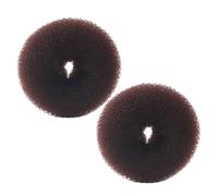 Hair Donut Bun Maker, Ring Style Bun, 2PCS Chignon Hair Large Doughnut Shaper for Thick and Long (Large, 3.5 Inch/Brown)