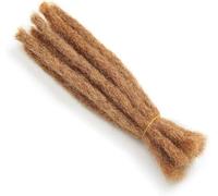Hair Dreadlock Extensions,Hair Extensions,100% Human Hair Dreadlocks Extensions 10 Strands, 12 Inch Handmade Dread Loc Crochet Braids Hair Extensions(#27,8 Inch)