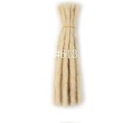 Hair Dreadlock Extensions,Hair Extensions,100% Human Hair Dreadlocks Extensions 10 Strands, 12 Inch Handmade Dread Loc Crochet Braids Hair Extensions(#613,10 Inch)