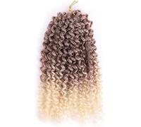 Hair Dreadlock Extensions,Hair Extensions,8 Inches Ombre Hair Extensions Synthetic Curl Jamaican Bounce Afro Kinky Curly Crochet Braids(4/613,6Pcs/Lot)
