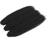 Hair Dreadlock Extensions,Hair Extensions,Afro Curls Kinky Curly Crochet Braid African Curls Hair Ombre Braiding Hair(M1B 5Pcs/Lot)