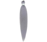 Hair Dreadlock Extensions,Hair Extensions,Hair Extensions For African Braids Synthetic Hair Pre Stretched Braiding Hair For Braids Extensions(2GREY26INCHES)