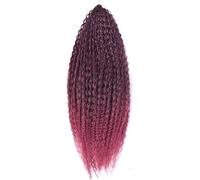 Hair Dreadlock Extensions,Hair Extensions,Hair Synthetic For African Braids Afro Curls Curly Brazilian Braiding Hair Extensions(1B BUG28INCHES 120G,1Pc)