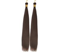 Hair Dreadlock Extensions,Hair Extensions,Long Straight Bulk Hair 22Inch Synthetic Natural Hair For Braids Brown Blonde Fake Bone Straight Braiding Hair Extensions(#4,22inches#6Packs)