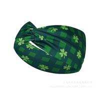 Hair Dressing Clips Luck Of The Irish Stretch Fabric Turban Headband Headwrap Hair Accessories Teen To Adul Accessories For Short (A, 24x10x2cm)