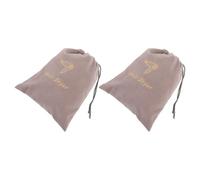Hair Dryer Bag 2pcs Fabric Drawstring Travel Storage Pouch | Moisture Protection, Portable Organiser for Accessories, Minimalist Style