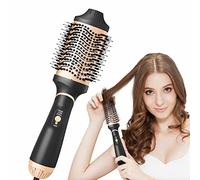 Hair Dryer Brush Blow Dryer Brush in One, Hot Air Brush,Upgraded 4 in 1 Hair Dryer and Styler Volumizer with Negative Ion Anti-frizz Ceramic Titanium Barrel Hot Air Brush Hair Straightener Brush