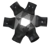 Hair Dryer Comb Attachment Set Plastic Black 10 Pcs