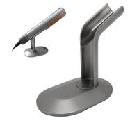 Hair Dryer Desktop Stand, Handsfree Stable Anti Slip Space Saving Blow Dryer Rack for Airstrait HT01 Hair Straightener, Ideal for Salon and Home (Silver Gray)