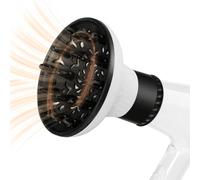 Hair Dryer Diffuser: Volumizing Blow Dryer Attachment, Lightweight Frizz Control and Curl Definition, Reliable Salon Quality Results at Home | Adjustable Fingers pa