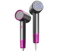 Hair Dryer Fast Dry 1800W Professional Ionic Hairdryer, Super Compact & Lightweight with Even Heat Anti-Static, Frizz-Control, Quick Drying, Energy Saving, Hairdryers for Women & Man (Red)