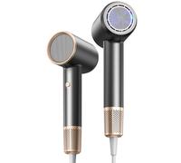 Hair Dryer Fast Dry 1800W Professional Ionic Hairdryer, Super Compact & Lightweight with Even Heat Anti-Static, Frizz-Control, Quick Drying, Energy Saving, Hairdryers for Women & Man (Grey)